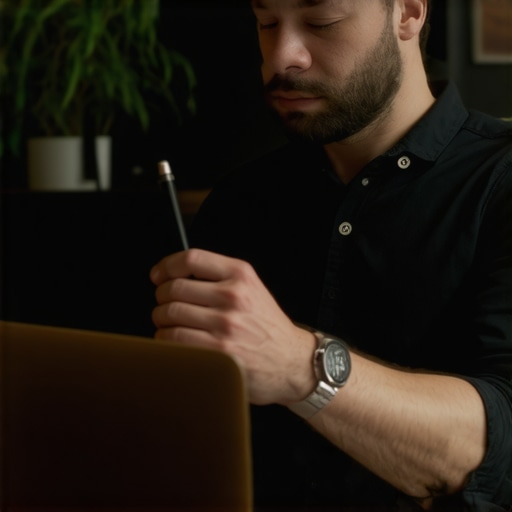 Business owner implementing local schema markup on website for better SEO