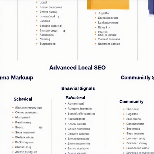 Infographic showing advanced local SEO tactics for 2025