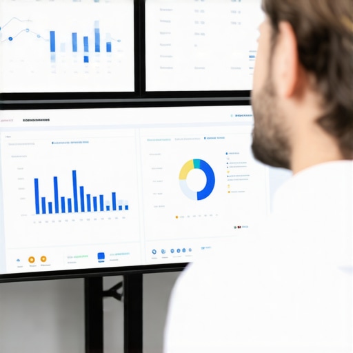 Business owner reviewing local SEO data on a computer screen