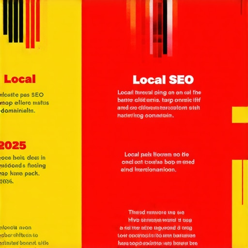Infographic showing steps for explosive local map ranking in 2025.