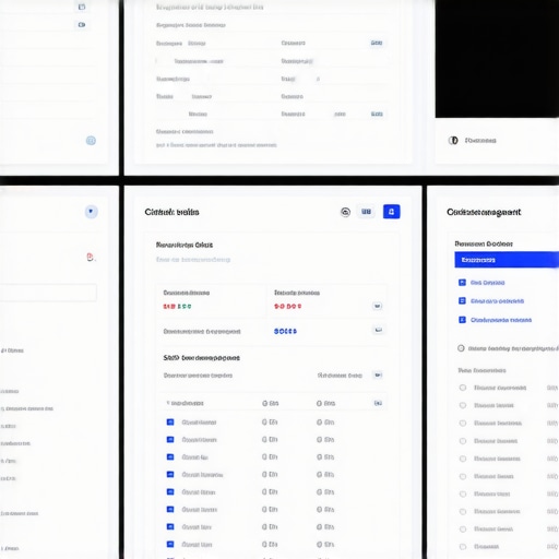 Screens displaying citation management, review tracking, and SEO analytics for local map rankings.