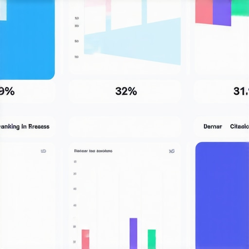 A close-up of a computer screen displaying local SEO analytics and rankings