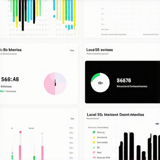 Screenshot of BrightLocal platform displaying local business rankings and review data.