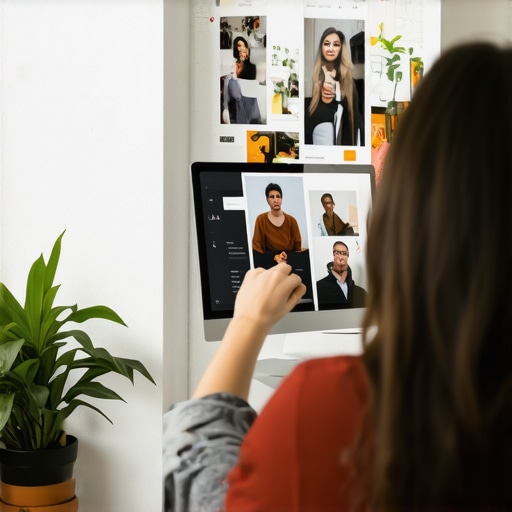 Business owner enhancing local SEO profile with community images