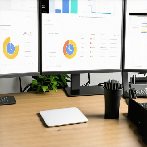 Optimizing Map Pack Rankings with Tools A workspace with SEO dashboards analyzing local SEO efforts.