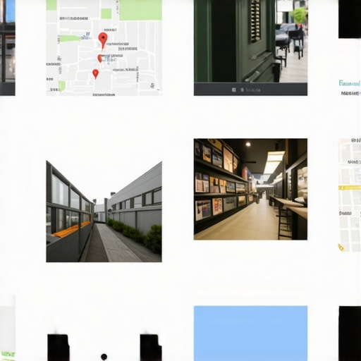 Collection of geo-tagged images demonstrating effective local SEO strategies