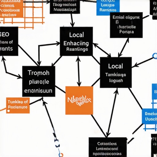 Visual Guide to Local SEO Signals Flowchart illustrating local SEO signals improving map rankings