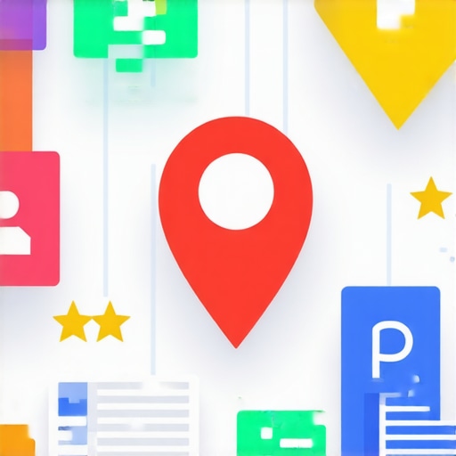 Diagram showing the various signals influencing Google Map rankings, including reviews, geo-data, and user interaction.